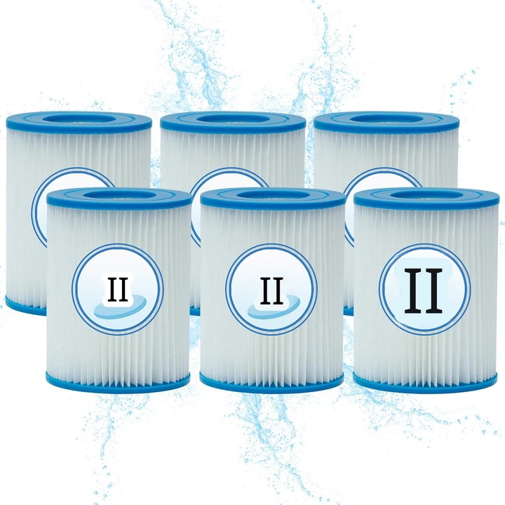 Filtru intern, Denkmsd, set 4 bucăți, pentru pompe piscină