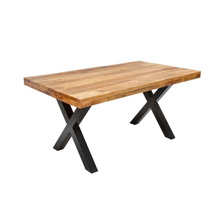 Masa de dining din lemn de mango 140x90 cm Veda X Haro