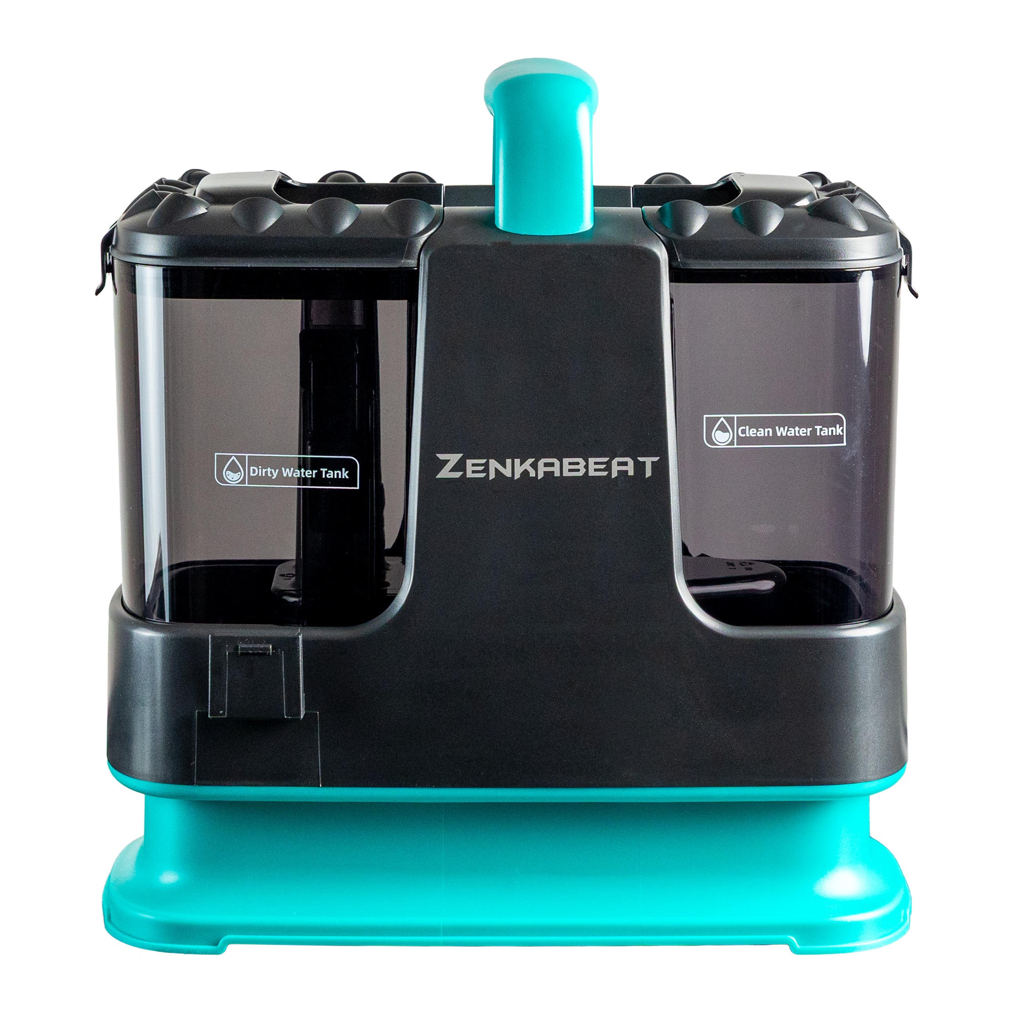 Aspirator Cu Spalare Zenkabeat SP200, Putere 500W, 4 Capete, Aspirator cu Injectie-Extractie, Recipient apa 1L/0.8L, Perie Sub Presiune 14Kpa, Compact, Portabil, Ideal Auto, Canapea, Mocheta, Saltele, Negru/Turcuaz