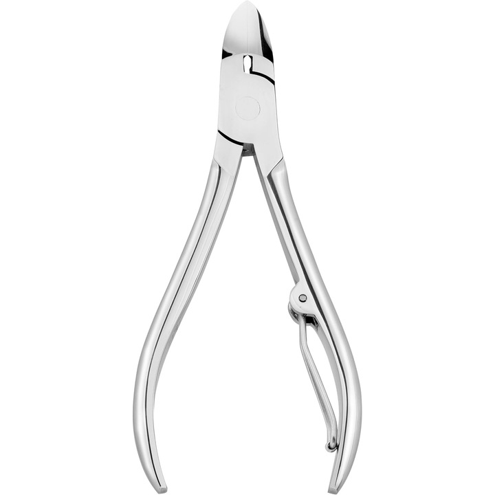 Körömcsipesz, rozsdamentes acél, ergonomikus, 110mm