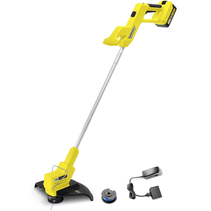 Trimmer de tuns gazon/iarba pe acumulator Karcher LTR 2-18 Battery Set *EU, 18 V, diametru taiere 25 cm, 8400 rotatii/min, contine: acumulator 18 V 2.0 Ah + incarcator