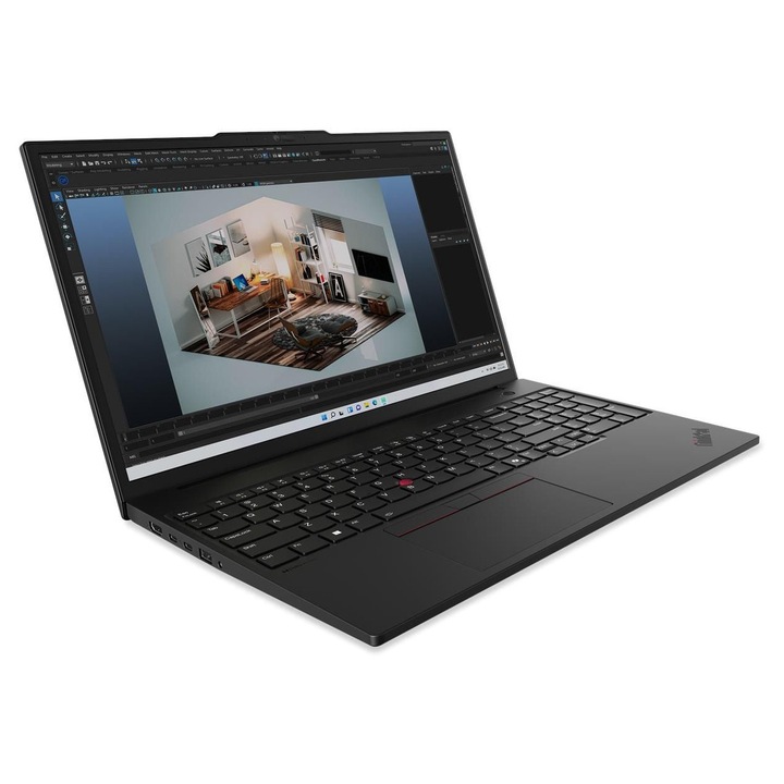 Laptop Lenovo ThinkPad P16s Gen 3 21KS0001GE, 16 inch 1920 x 1200, Intel Core Ultra 7 155H 16 C / 22 T, 2.5 GHz - 4.8 GHz, 24 MB cache, 28 W, 32 GB DDR5, 1 TB SSD, Intel Graphics, Windows 11 Pro, Tastatura Germana
