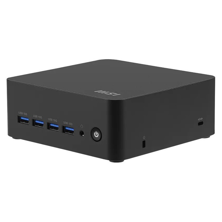 Calculator Mini PC MSI Cubi Z AI 8M-008BEU, AMD Ryzen 5-8645HS, Negru, 136x132x50mm