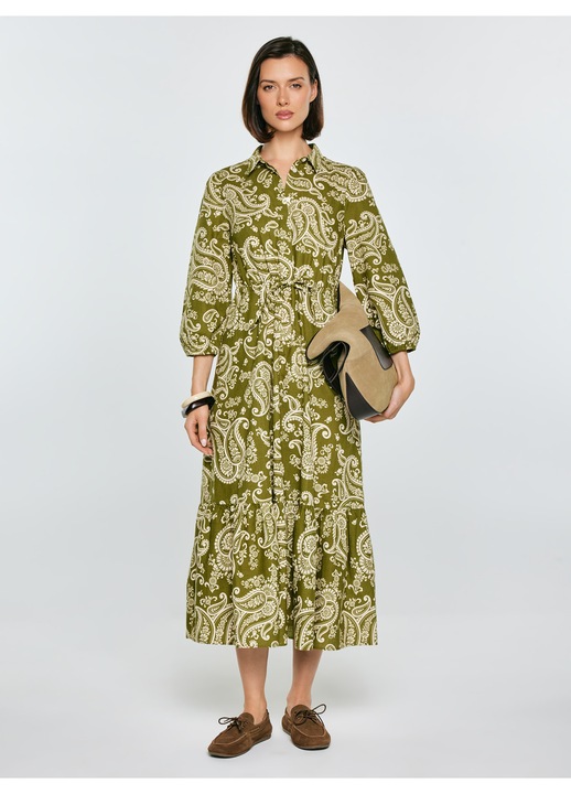 Миди рокля с пейсли принт Mazekin