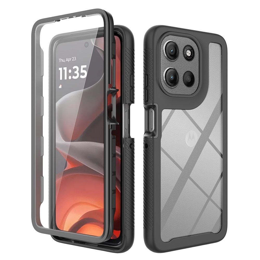 Husa telefon ERBORD pentru Motorola Moto G86 5G, shockproof, cu folie, neagra
