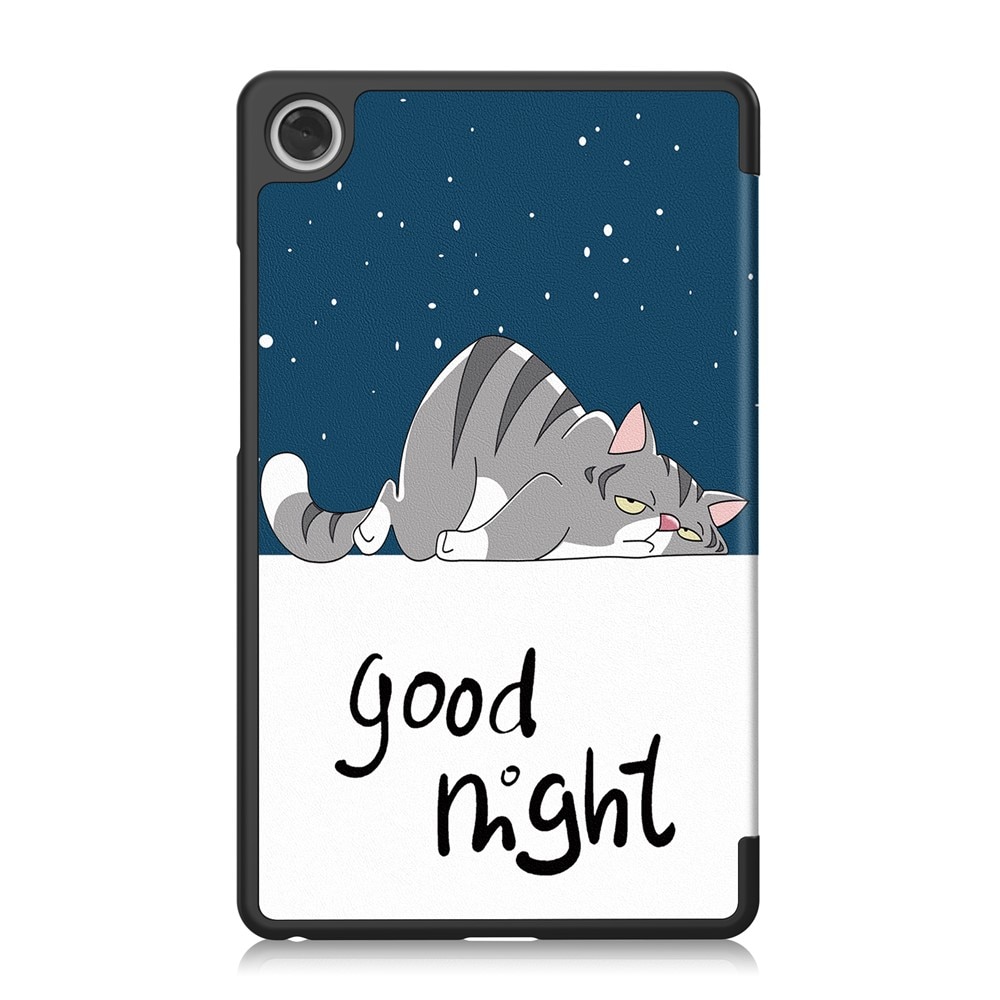 Husa tableta Lenovo Tab One, Smartcase, design cu imprimeu, material PU si PC, suport pliabil, 8,7"