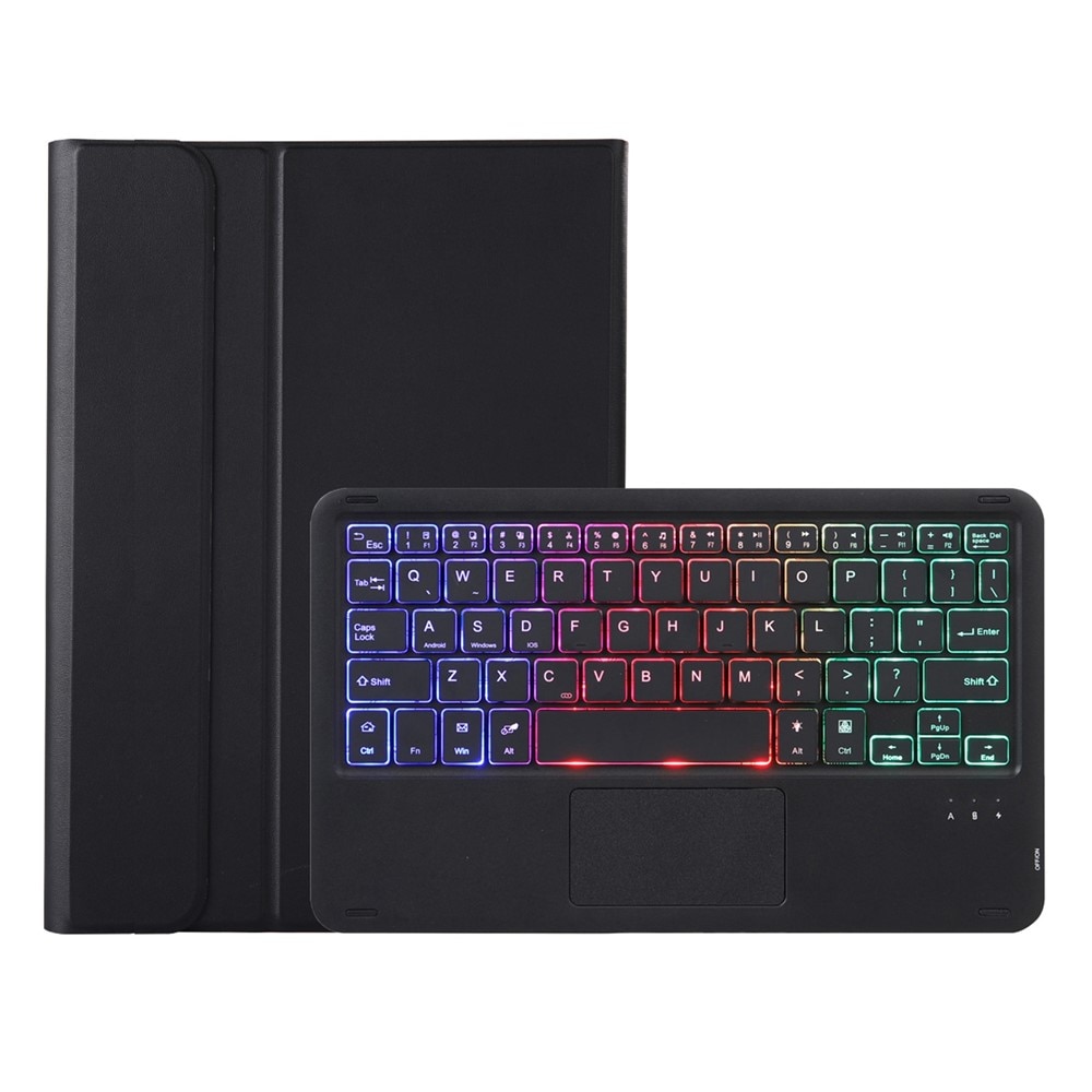 Husa tableta 2in1 cu tastatura iluminata, XGSM, Bluetooth si touchpad pentru Samsung Galaxy Tab S11, negru
