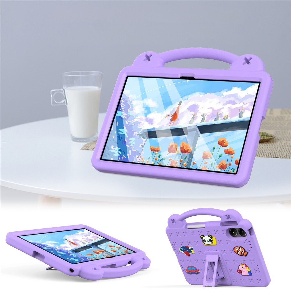 Husa tableta XGSM pentru Xiaomi Redmi Pad 2 Pro, modele vesele, violet, cu suport