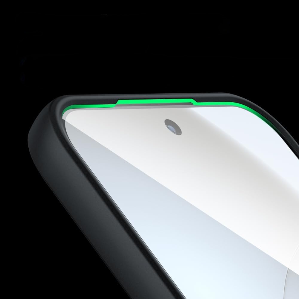 Husa telefon XGSM Fusion Hybrid pentru Realme GT 8 Pro, mata, neagra, protectie hibrida PC + TPU, acces facil la porturi