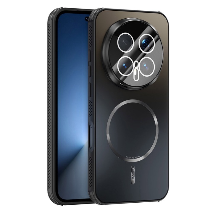 Husa telefon XGSM pentru Honor Magic 8 Pro, set, protectie sporita, compatibila cu MagSafe, neagra