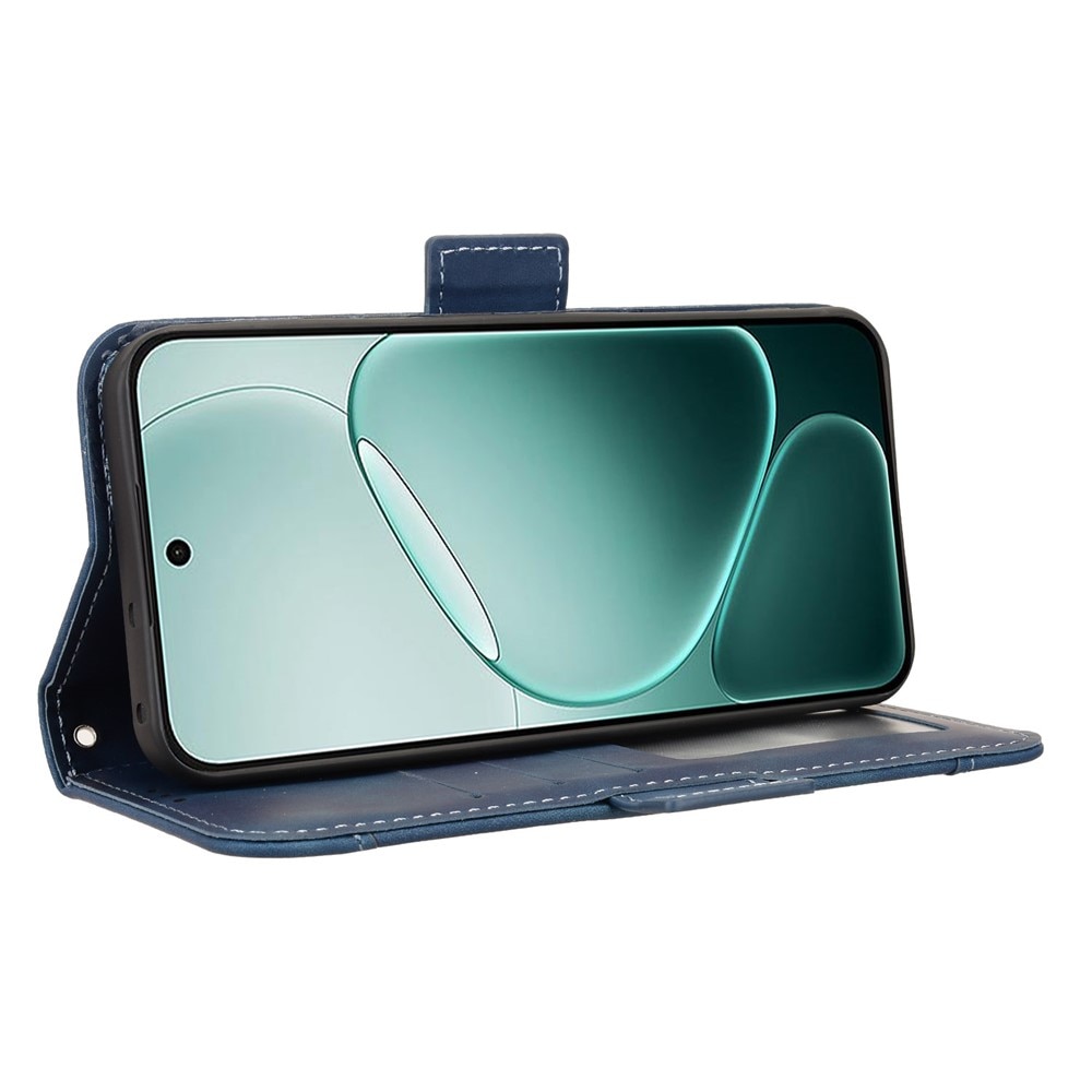 Husa flip pentru Oppo A6 Pro 5G, slot pentru card, albastru