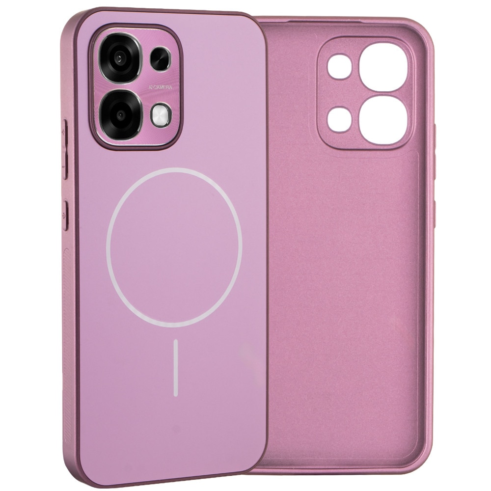 Husa telefon Oppo A6 Pro 5G, roz, compatibila cu MagSafe, protectie sporita, design elegant