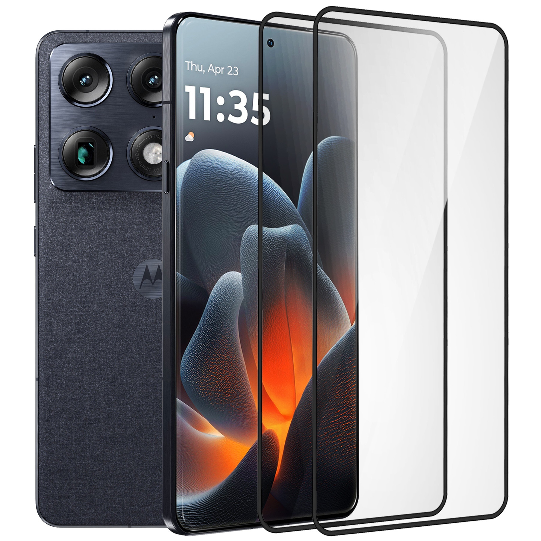 Set 2x Folii de protectie din sticla securizata ERBORD 3D pentru Motorola Signature, tarie 9H, transparent