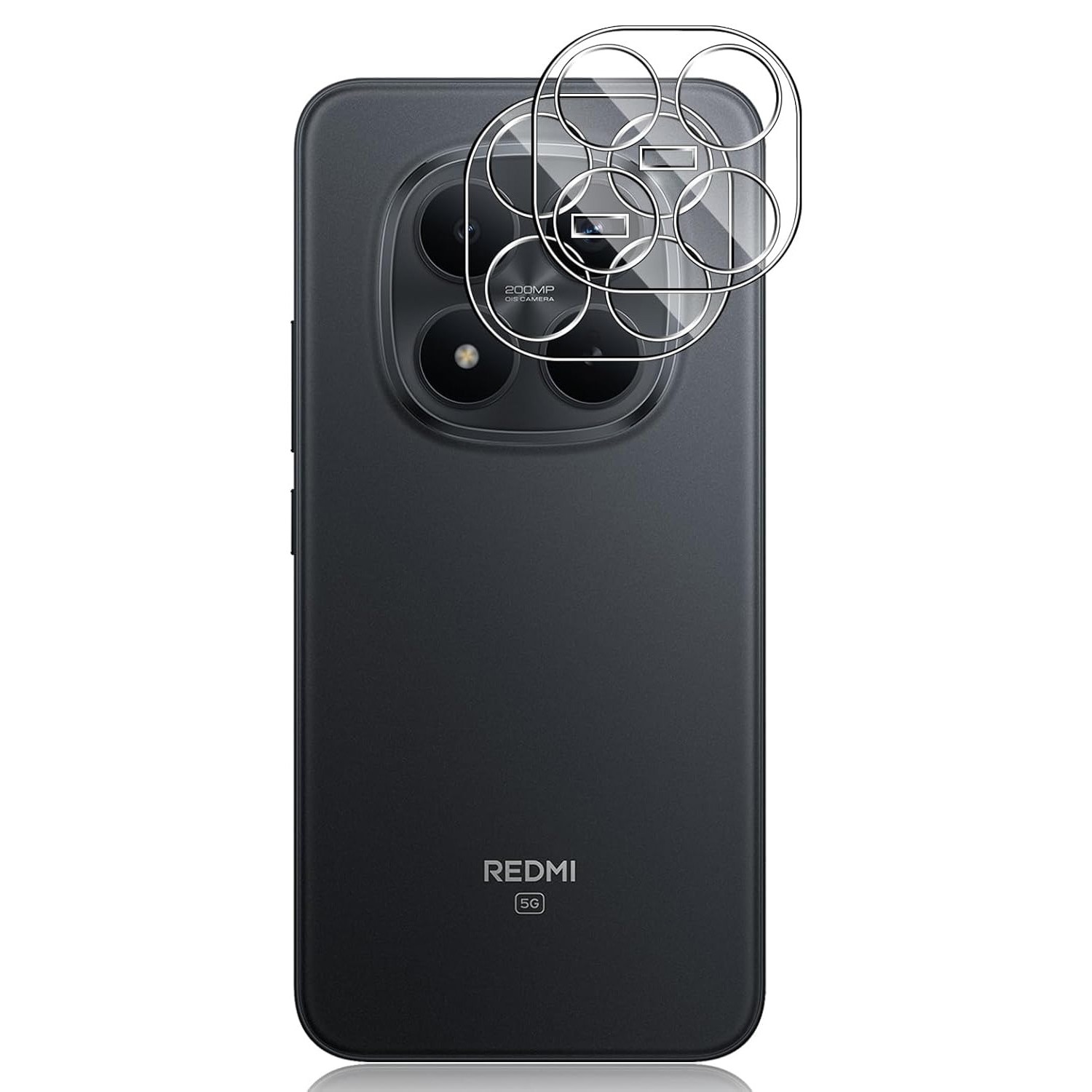 2x Folii de protectie ERBORD pentru camera Xiaomi Redmi Note 15 Pro Plus 5G / Poco M8 Pro 5G, transparent