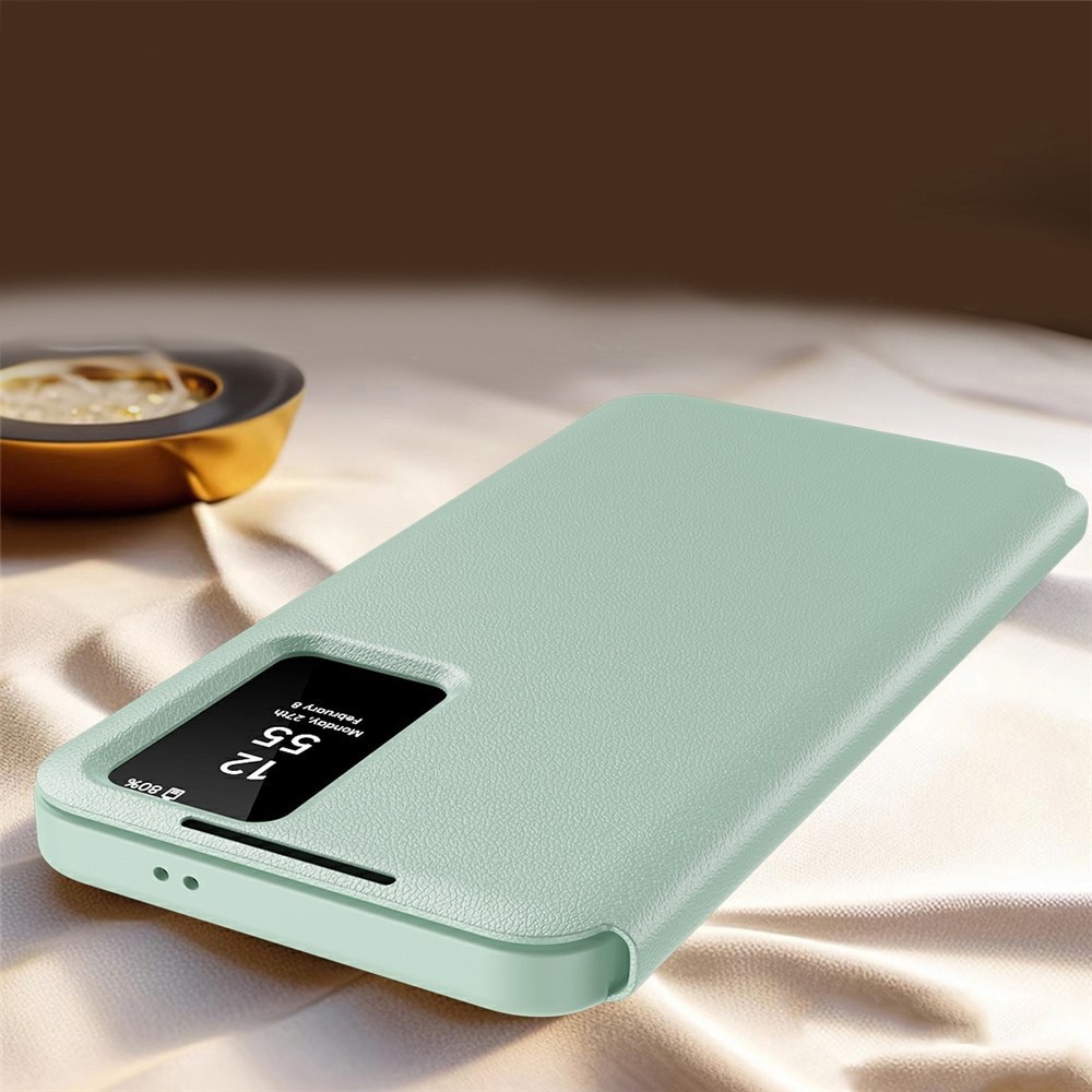 Husa pentru Samsung Galaxy S26 Ultra, Smart View Wallet, verde