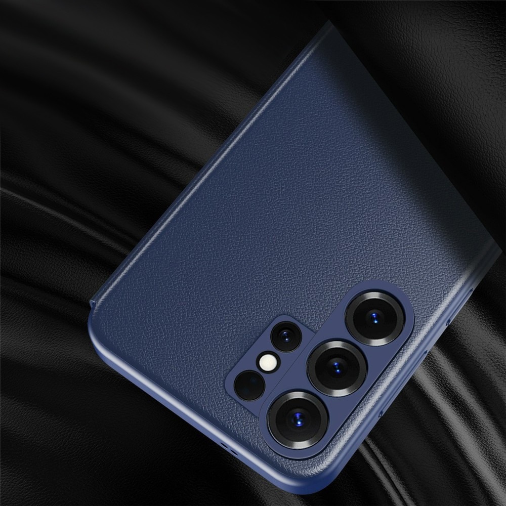 Husa pentru Samsung Galaxy S26 Ultra, Smart View Window Leather, bleumarin