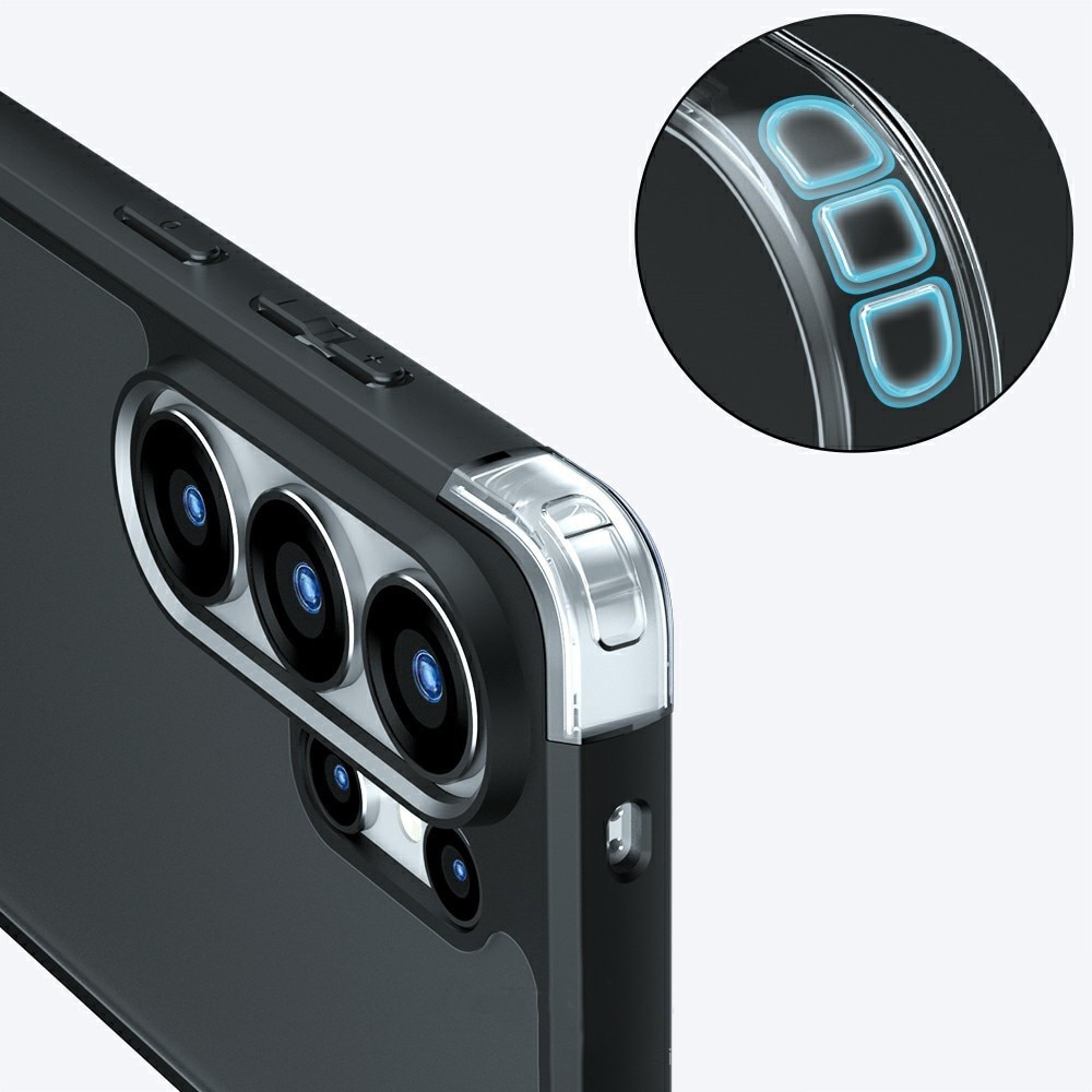 Husa telefon, XGSM, Pentru Samsung Galaxy S26 Ultra, mata, neagra, Policarbonat/TPU