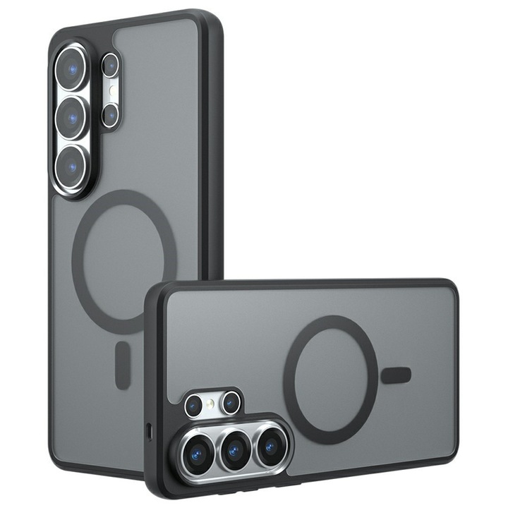 Husa pentru Samsung Galaxy S26 Ultra, Matt Case, pentru MagSafe, negru
