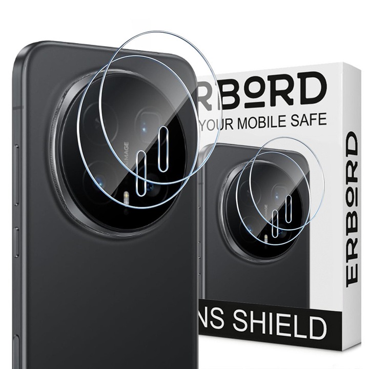 Set 2x Folii protectie ERBORD pentru aparat Honor Magic 8 Pro, transparent, 9H