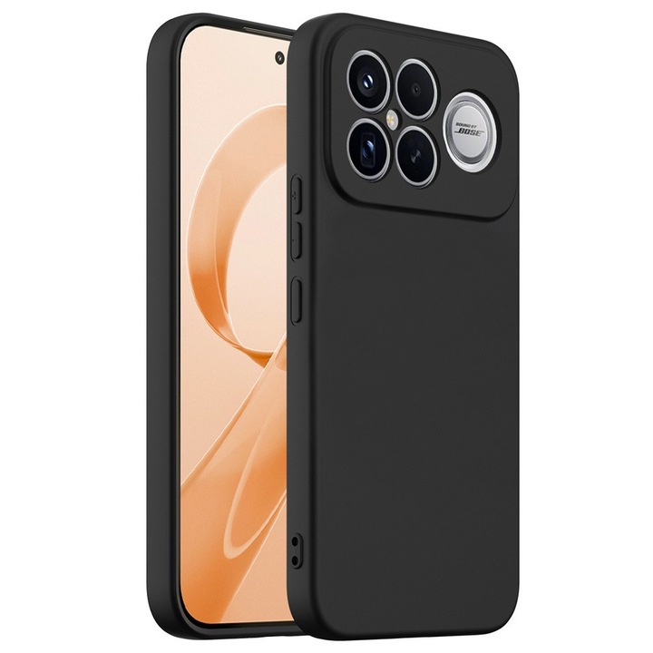 Husa pentru Xiaomi Poco F8 Ultra, Silicone Lite, pentru MagSafe, negru