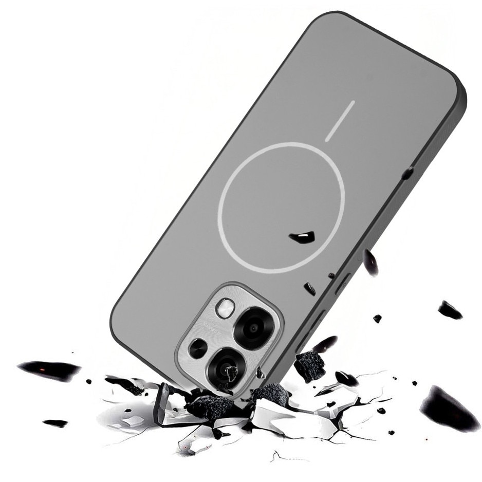 Husa telefon Oppo A6 Pro 5G, XGSM, tytan gri, compatibila cu MagSafe