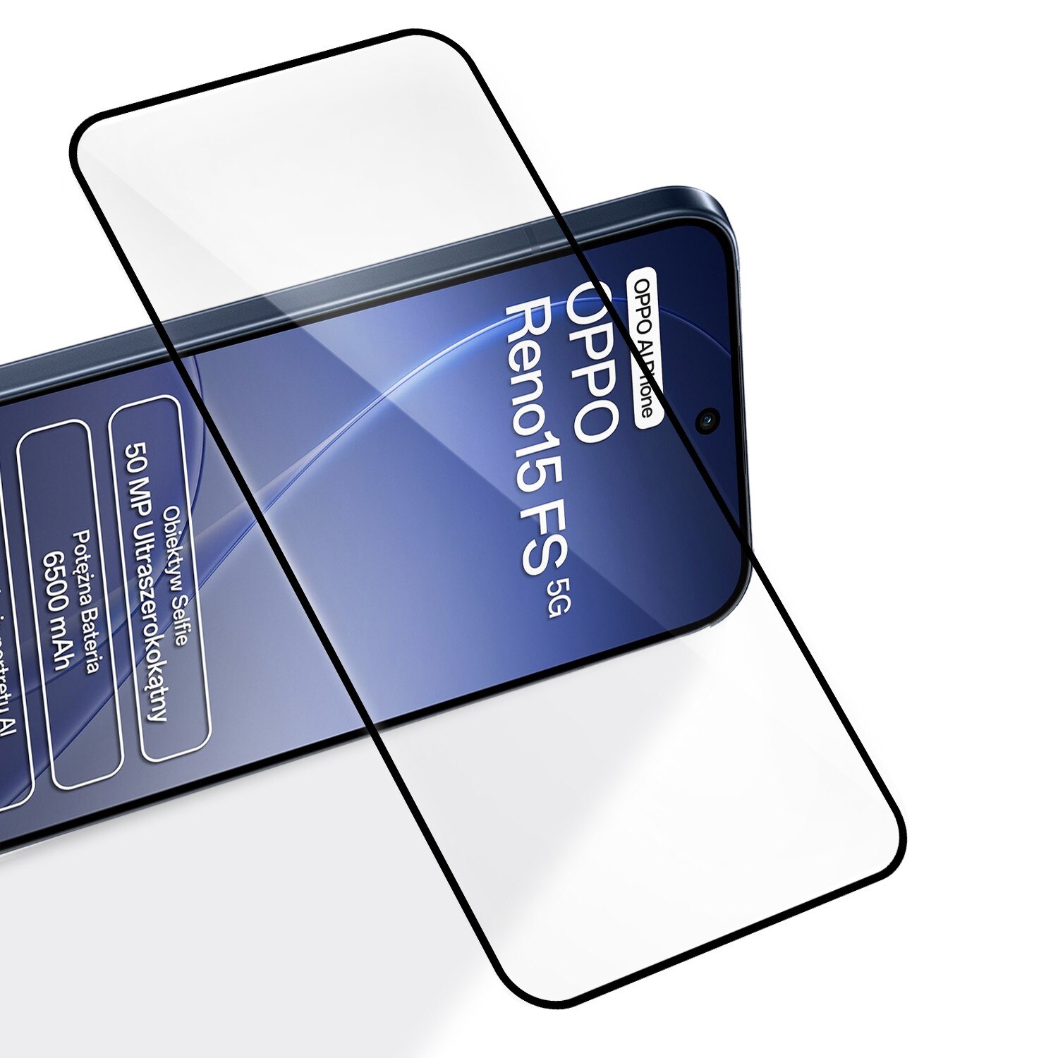 Set 2x Folii de Protectie ERBORD 3D pentru Oppo Reno 15 F / 15 FS, Tarie 9H, Transparent, Montaj Usor