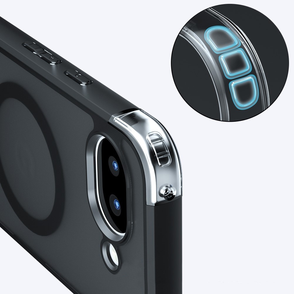 Husa Google Pixel 10a, Fusion Hybrid, protectie eficienta, compatibila cu MagSafe, neagra