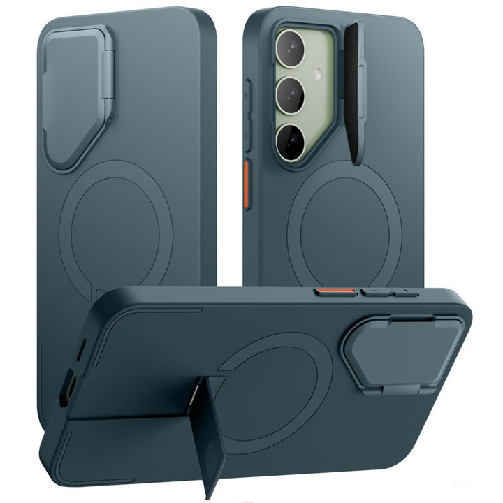 Husa pentru Samsung Galaxy S24 Plus, Suritch Shockproof, pentru MagSafe, verde inchis