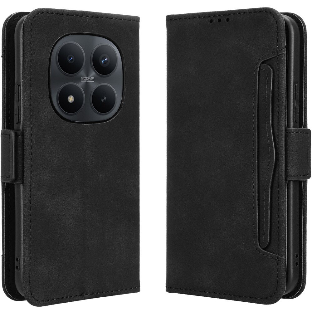 Husa telefon XGSM pentru Xiaomi Redmi Note 15 Pro 4G, cu slot pentru carduri, neagra, functie de suport
