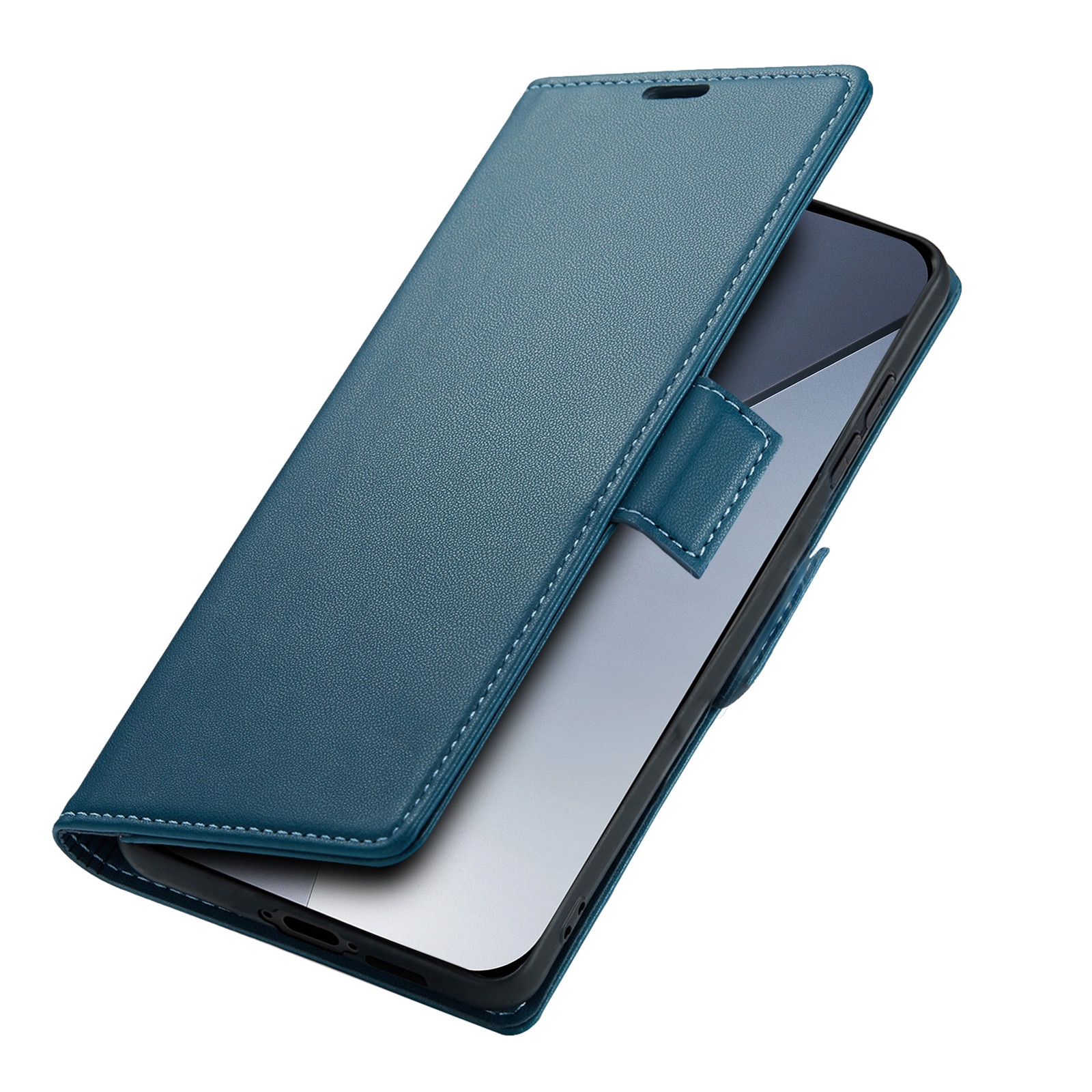 Husa pentru Xiaomi Poco F8 Ultra, ERBORD Glossy Litchi, portofel cu clapeta, albastru
