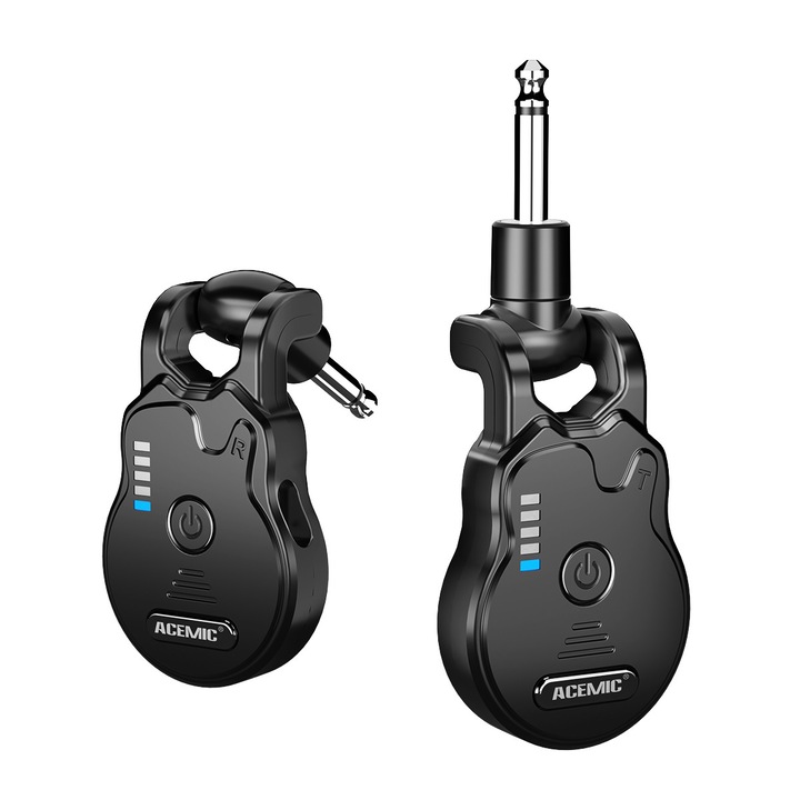 Sistem wireless pentru chitara ACEMIC G1, 2.4G, 4 canale, raza de actiune 30m, autonomie 6 ore