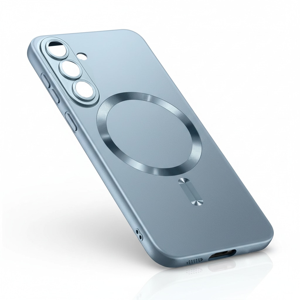 Husa pentru Samsung Galaxy S26, ColorMag, compatibila MagSafe, albastru