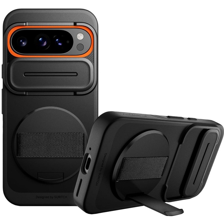 Husa pentru Google Pixel 9 / 9 Pro, Suritch rezistenta la socuri, pentru MagSafe, neagra