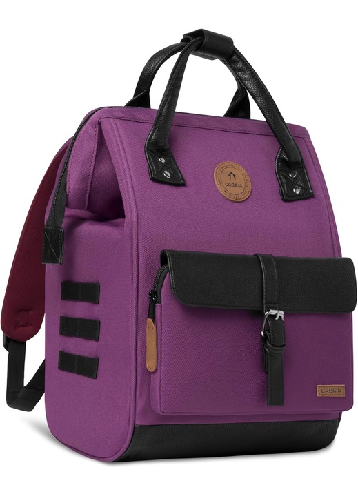 Rucsac fashion dama Cabaia Singapour mediu 18L, roz, impermeabil, compartiment laptop