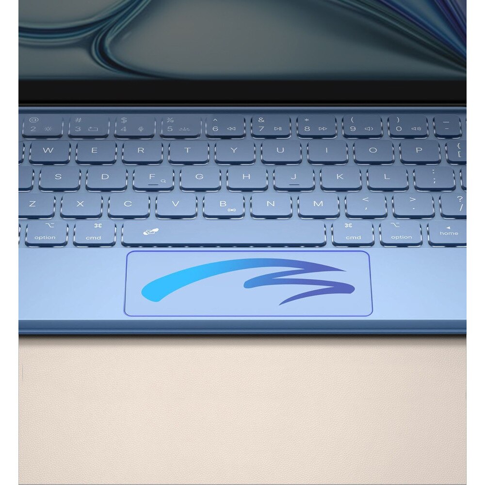 Husa tableta cu tastatura si touchpad Dexnor Magnetic Keyboard Touchpad, albastra, ultrausoara, compatibila cu iPad Air 11" si Pro 11"