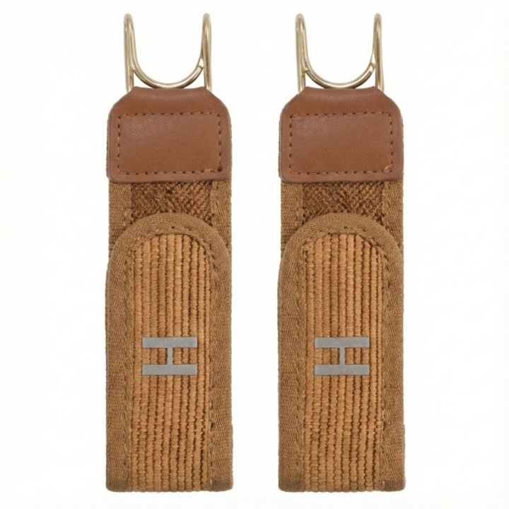 Curea fara catarama, elastica, limina presiunea de pe stomac, din nylon flexibil si rezistent, marime reglabila, instalare usoara - BUCKLI maro VIVVA®