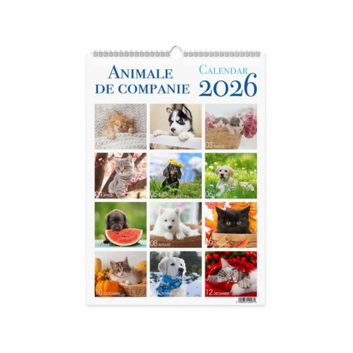 Calendar perete 2026 Animale de companie