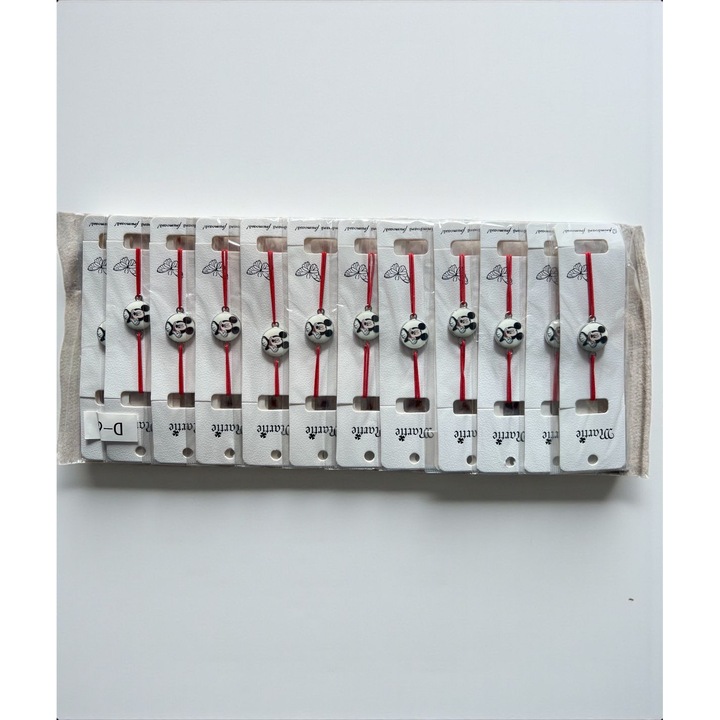 Set bratara martisor cu personaj pentru baietei, 12 bucati