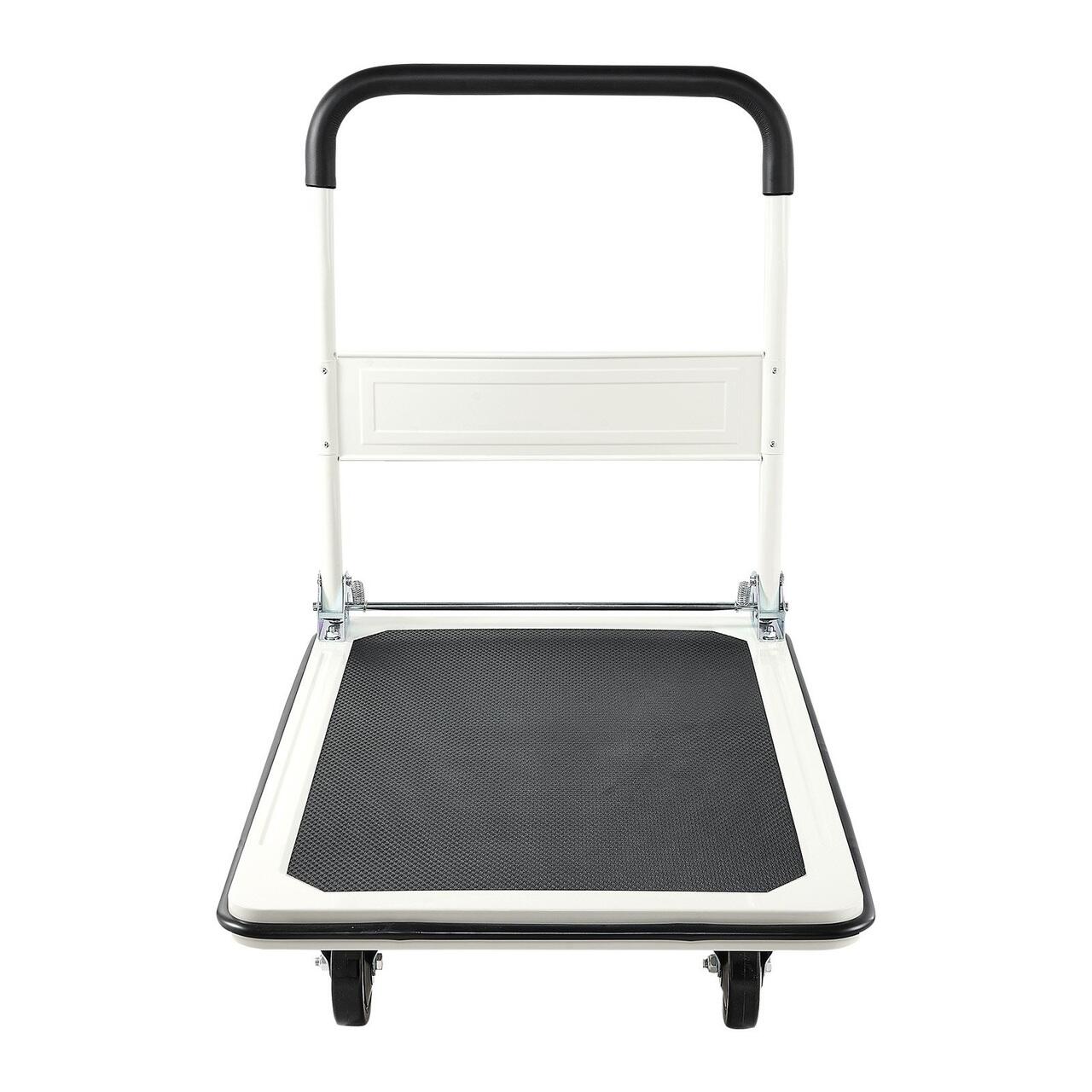 Carucior cu platforma pliabil, Roti pivotante, Capacitate max 300 kg ...
