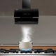 Hota incorporabila decorativa KB ELEMENTS, 200W, 90cm, Absorbtie 650 m3/h, Filtre carbune activ si filtru aluminiu, Control touch si gesture, Functie autocuratare, 3 viteze, Iluminare LED, Inox, T-shape, Motor cu rulmenti din cupru