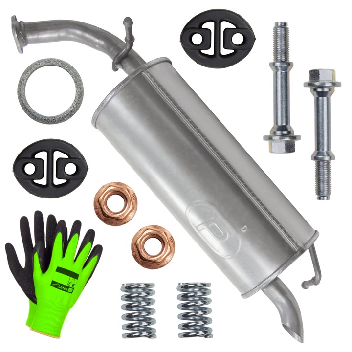 POLMOSTRÓW Hátsó kipufogódob Toyota Yaris 1 I P1 99-05 1.0 1.3