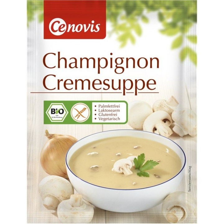 Set 2 x Supa Crema Bio de Ciuperci Champignon, 60 g, Cenovis