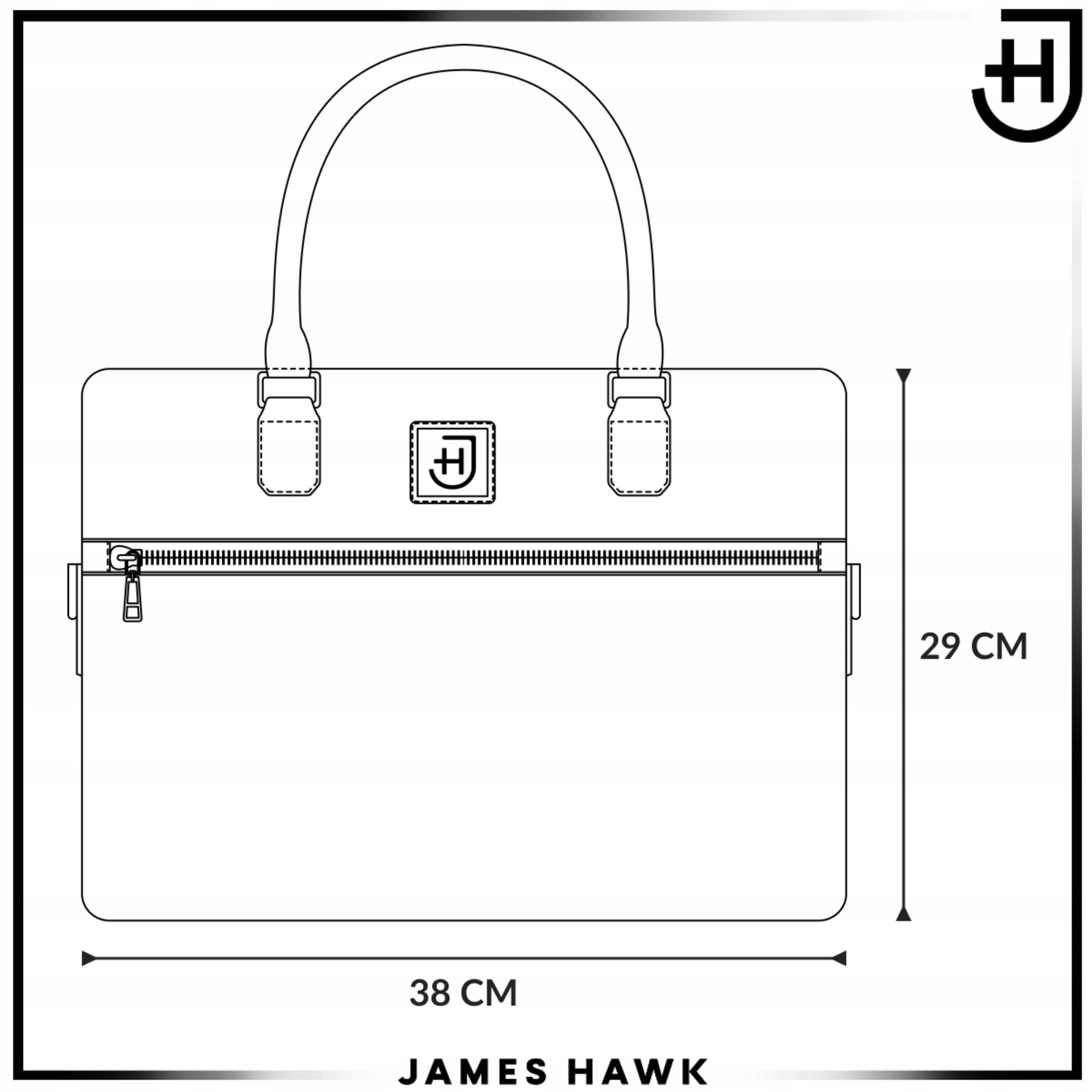 Geanta Laptop Si De Umar, James Hawk, Business Briefcase, 15.6 Inch, Maro, 38x29x7 cm, Curea De Umar Detasabila, Sistem Fixare Troler, Compartiment Documente, Protectie Antisoc, Eleganta, Rezistenta La Apa, Stil Office, Calatorii Afaceri