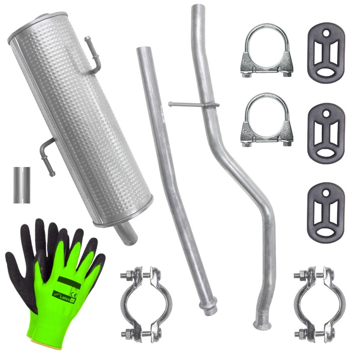 Teava de esapament si toba finala POLMOSTRÓW pentru Peugeot 206 1 I 03-06 1.1 1.4 HTB