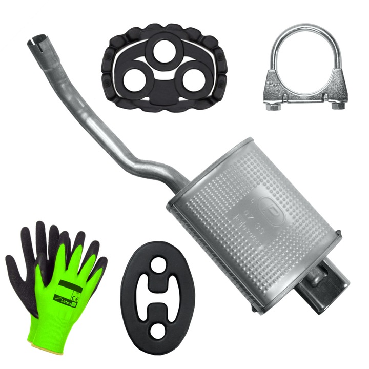 Tarie de evacuare Polmostrow, set complet, elemente de montaj incluse, rezistenta la coroziune, 1.2, Ford Ka 2 II RU8 Hatchback