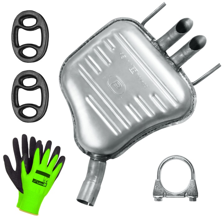 Saab 9-3 2 II 04-12 1.9 Sedan Cabrio Combi hátsó kipufogó dob