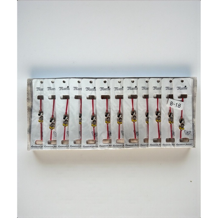 Set bratara martisor cu personaj dragalas pentru baietei, 12 bucati