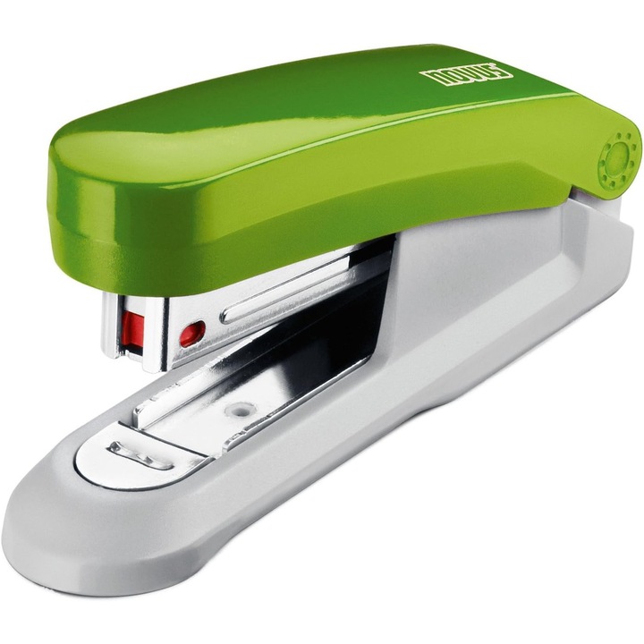 Capsator Novus E15, verde, capsează 15 coli, compact, decapsator metalic integrat
