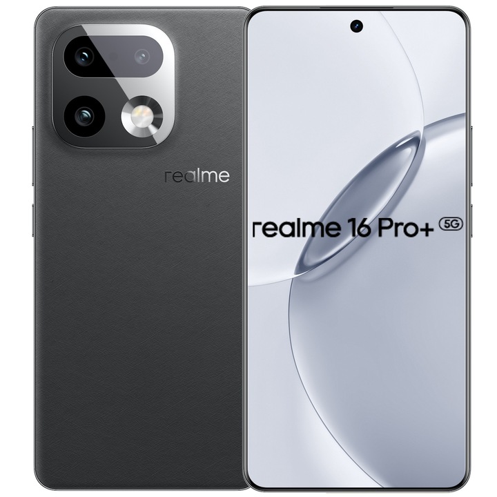 Мобилен телефон Realme 16 Pro+, 8GB RAM, 256GB, 5G, Master Grey