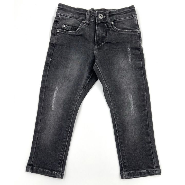 Blugi copii baieti/fete 2 ani (92 cm) Negri Stooker – Denim Confortabil, Potriviti pentru Gradinita si Joaca